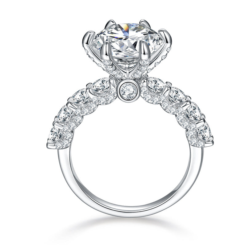 【01#】Sterling Silver Moissanite Ring