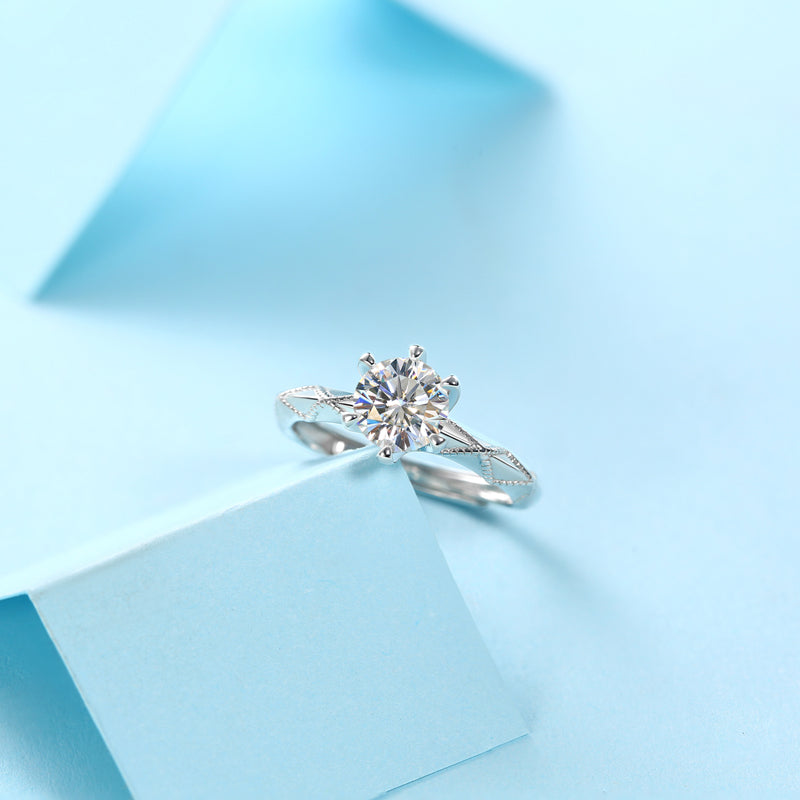 Love Vow Moissanite Ring