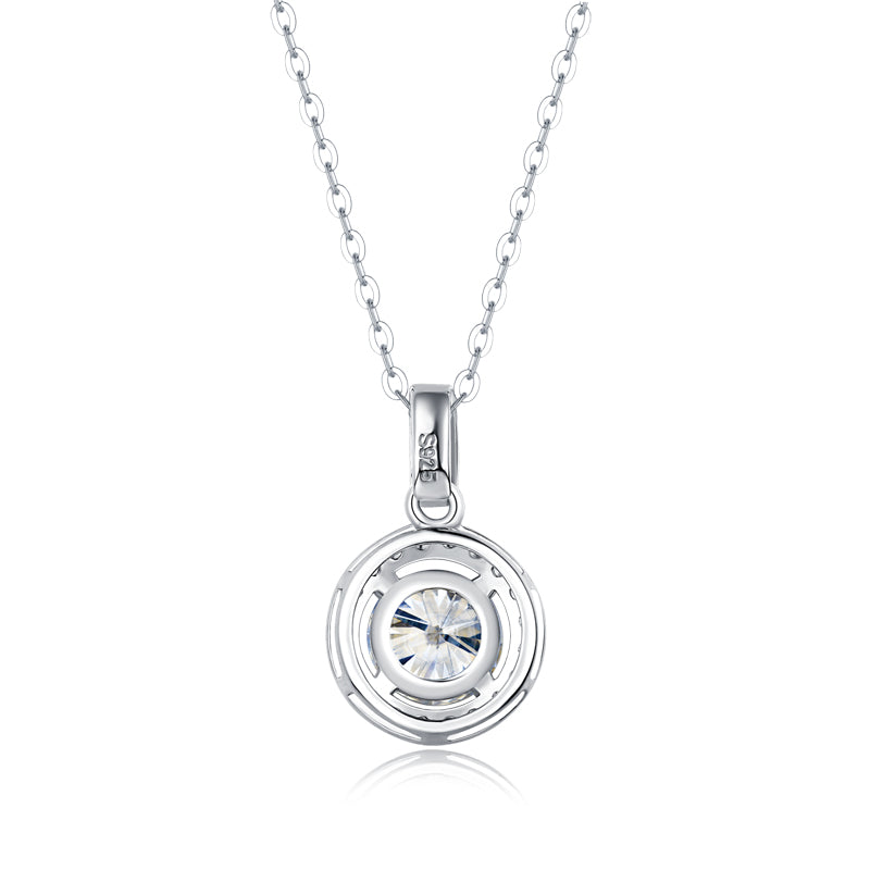 Round Moissanite Pendant Necklace