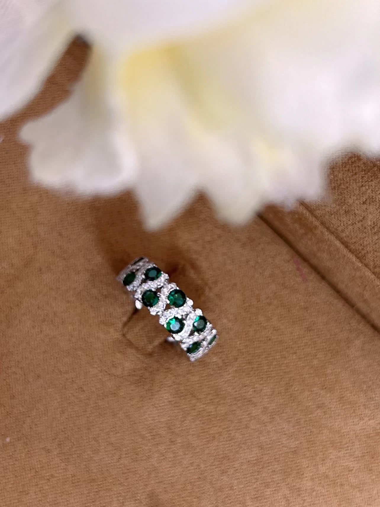 Sterling Silver Cultured Colored Stone Ring