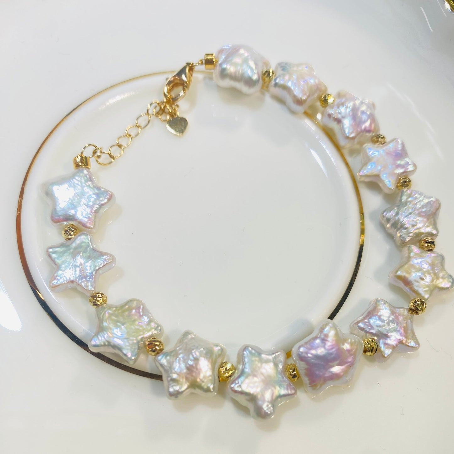 Star Baroque Freshwater Pearl Bracelet