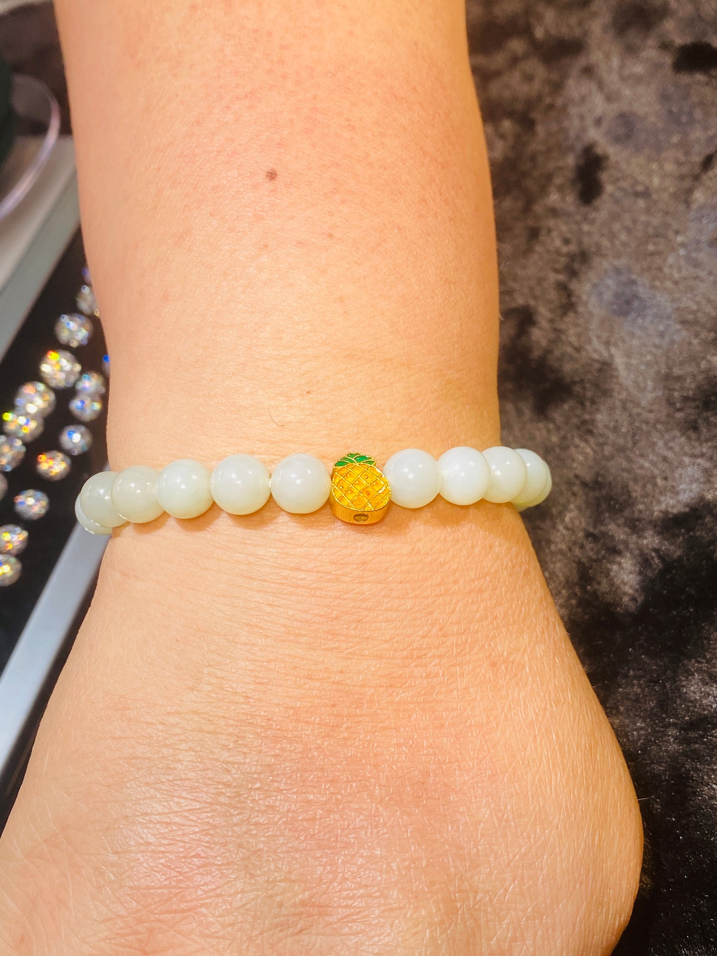 Hotan Jade Bracelet with Cartoon Crayon Shin-Chan Accessories