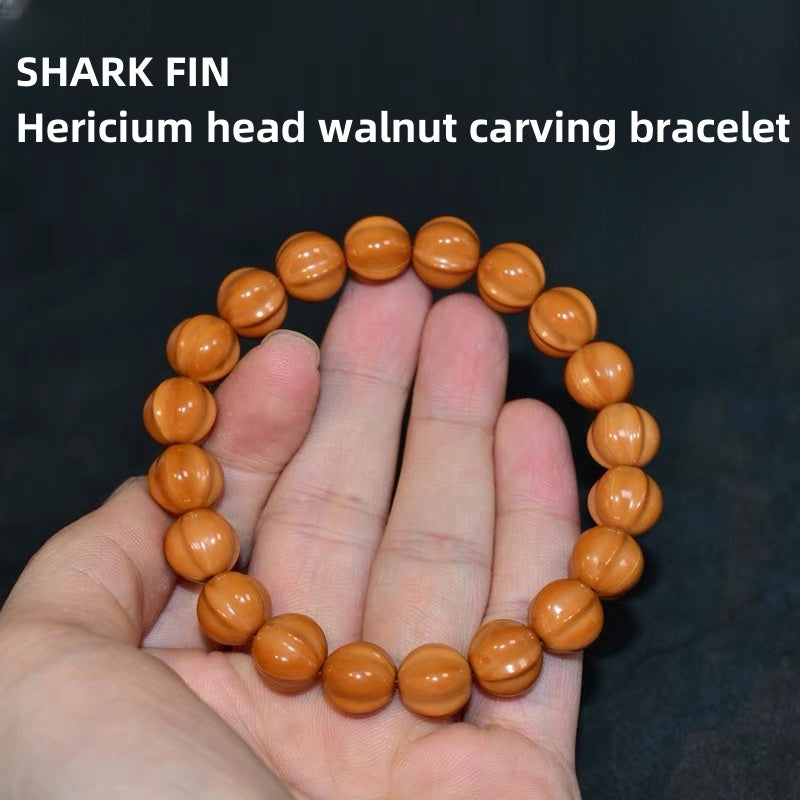 Small Walnut Bracelet With Buddhist Beads