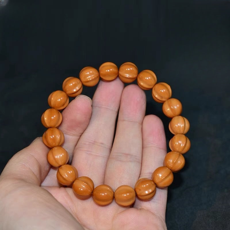 Small Walnut Bracelet With Buddhist Beads