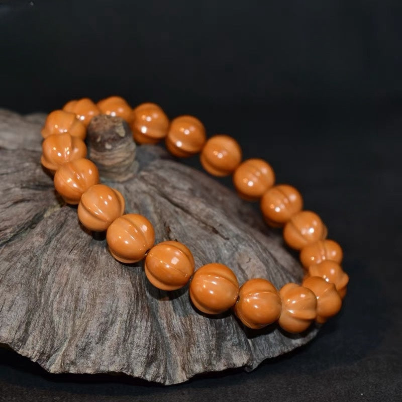 Small Walnut Bracelet With Buddhist Beads