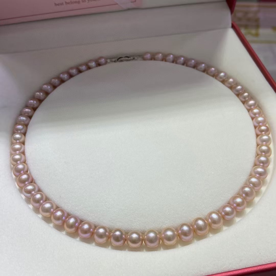 7.5-8mm Almost Round Full Pearl Necklace