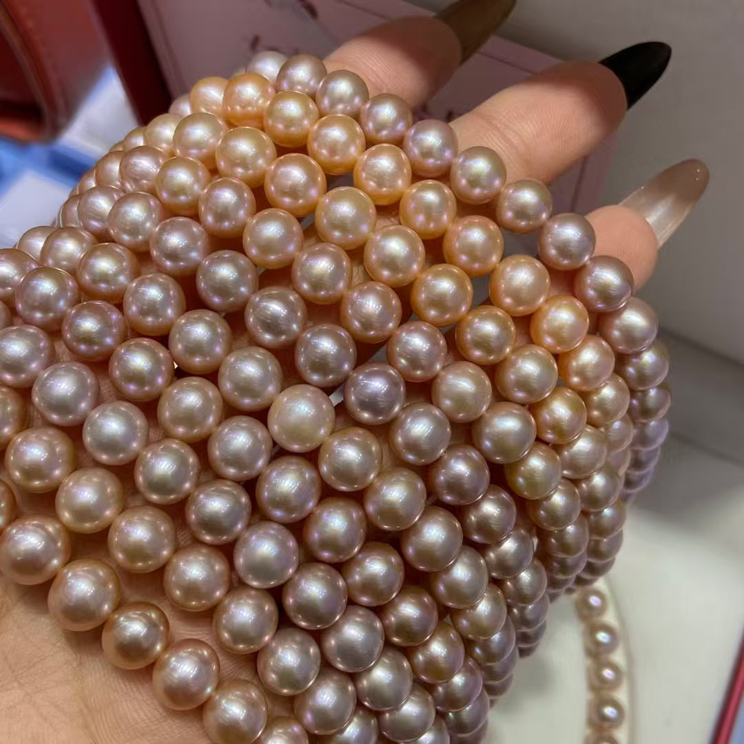 7.5-8mm Almost Round Full Pearl Necklace