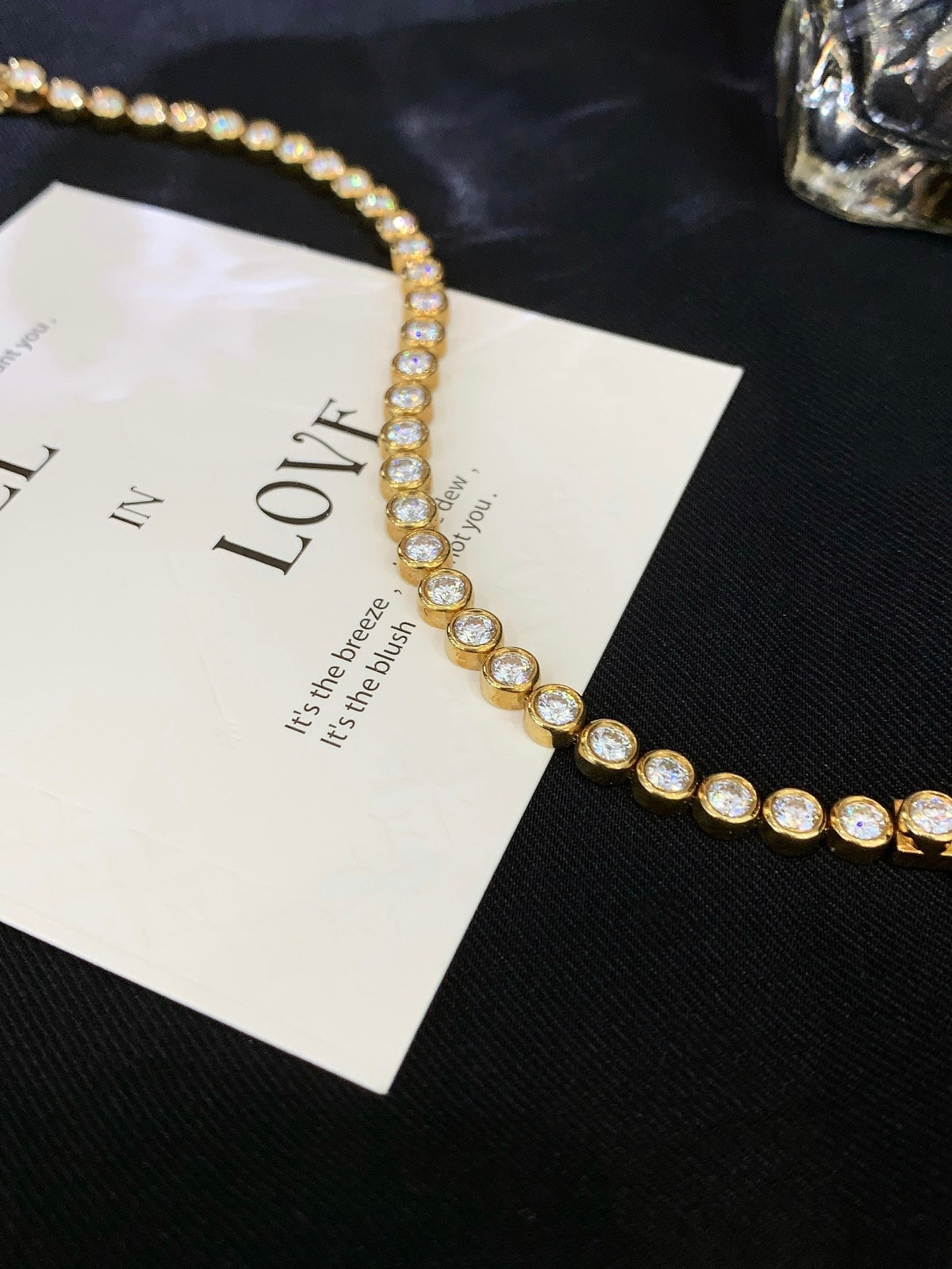 18K Gold Moissanite Bracelet