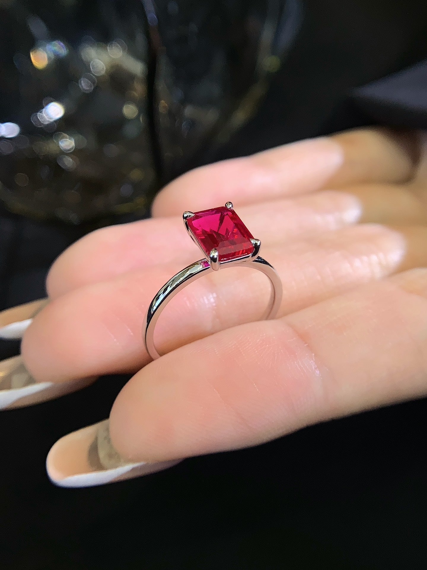 18K Gold 1.84 Carat Ruby Ring