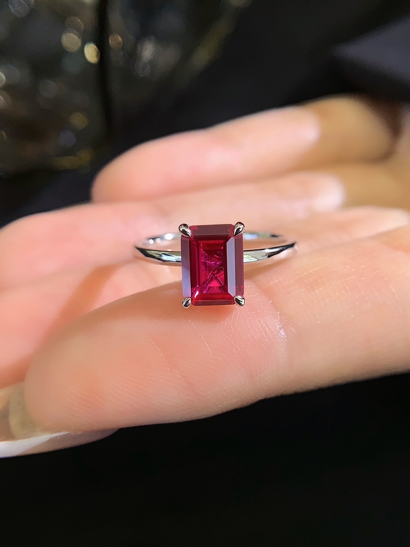 18K Gold 1.84 Carat Ruby Ring