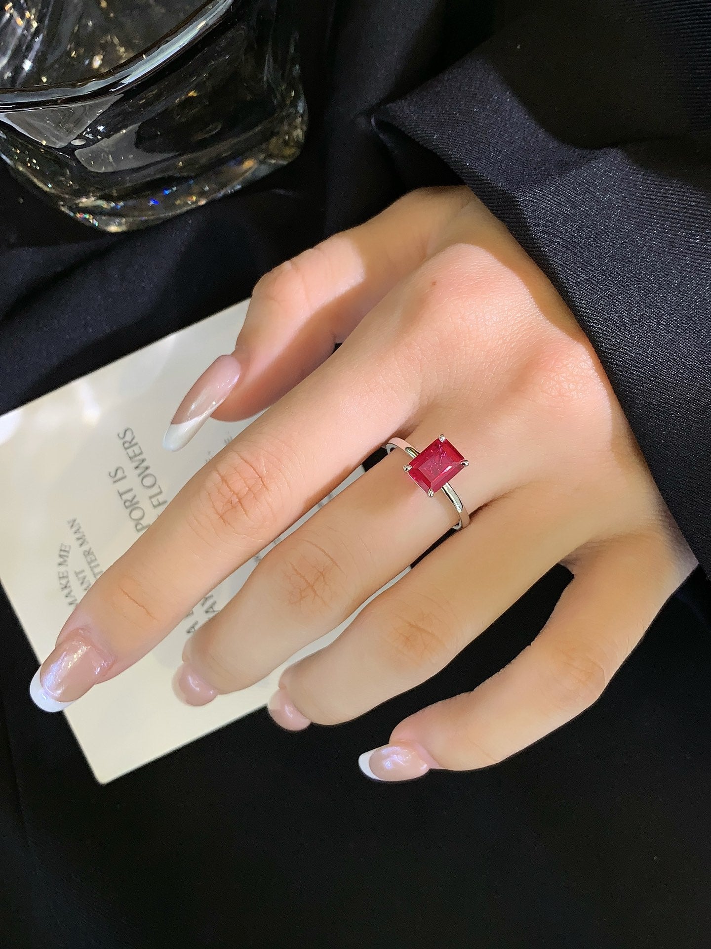 18K Gold 1.84 Carat Ruby Ring