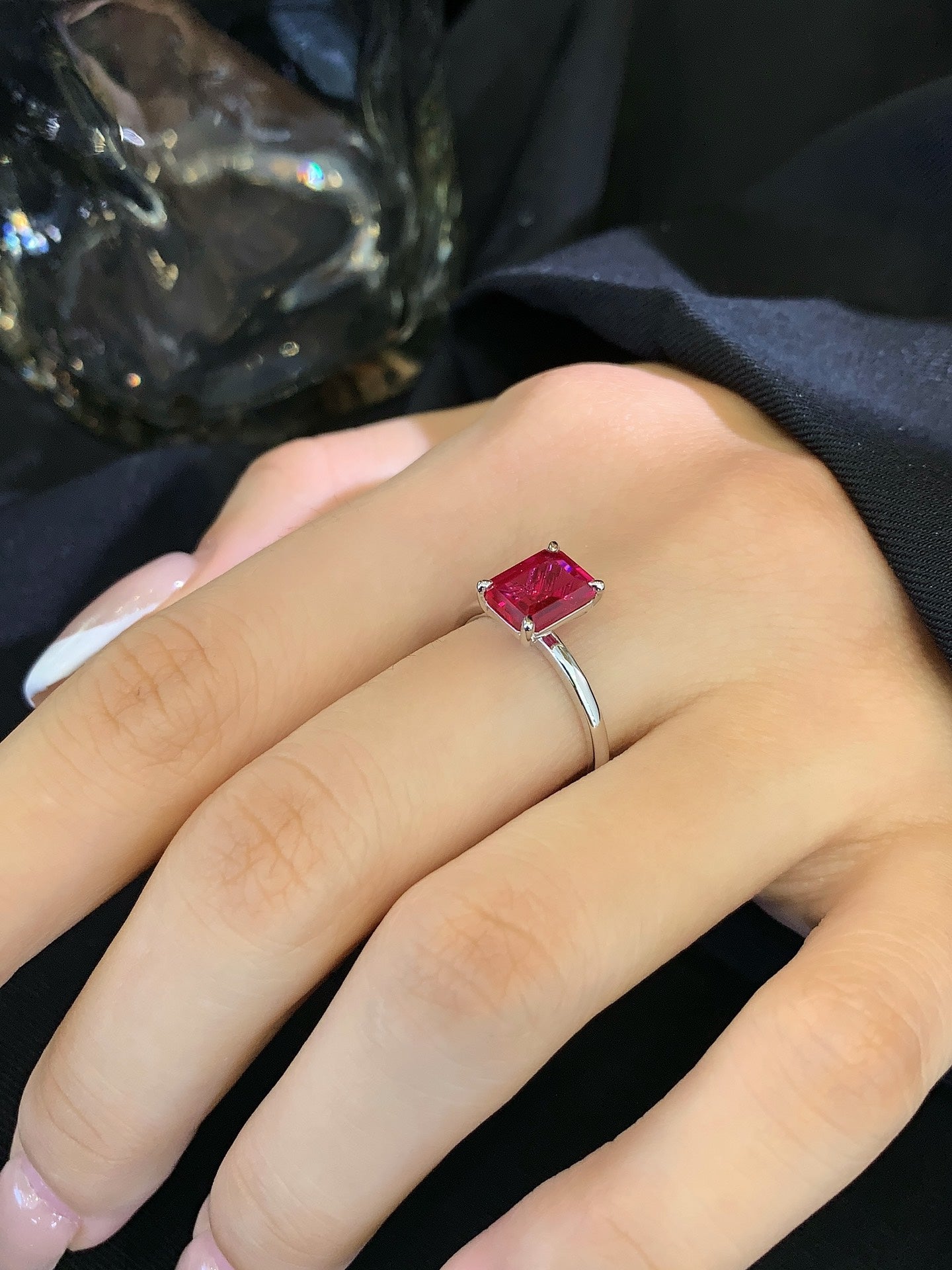 18K Gold 1.84 Carat Ruby Ring