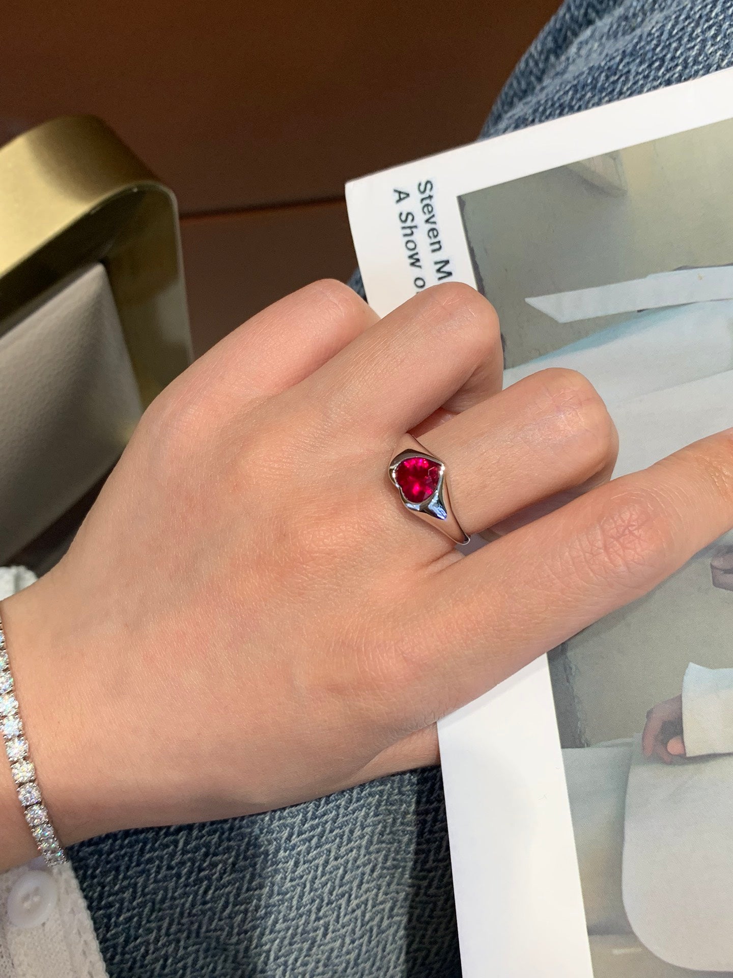 18K Gold 1.2 Carat New Ruby Ring