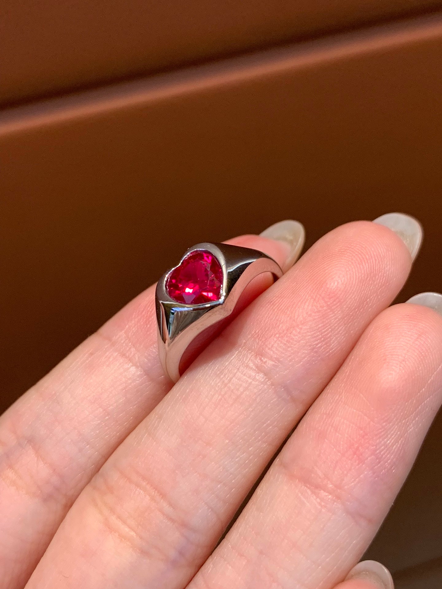 18K Gold 1.2 Carat New Ruby Ring