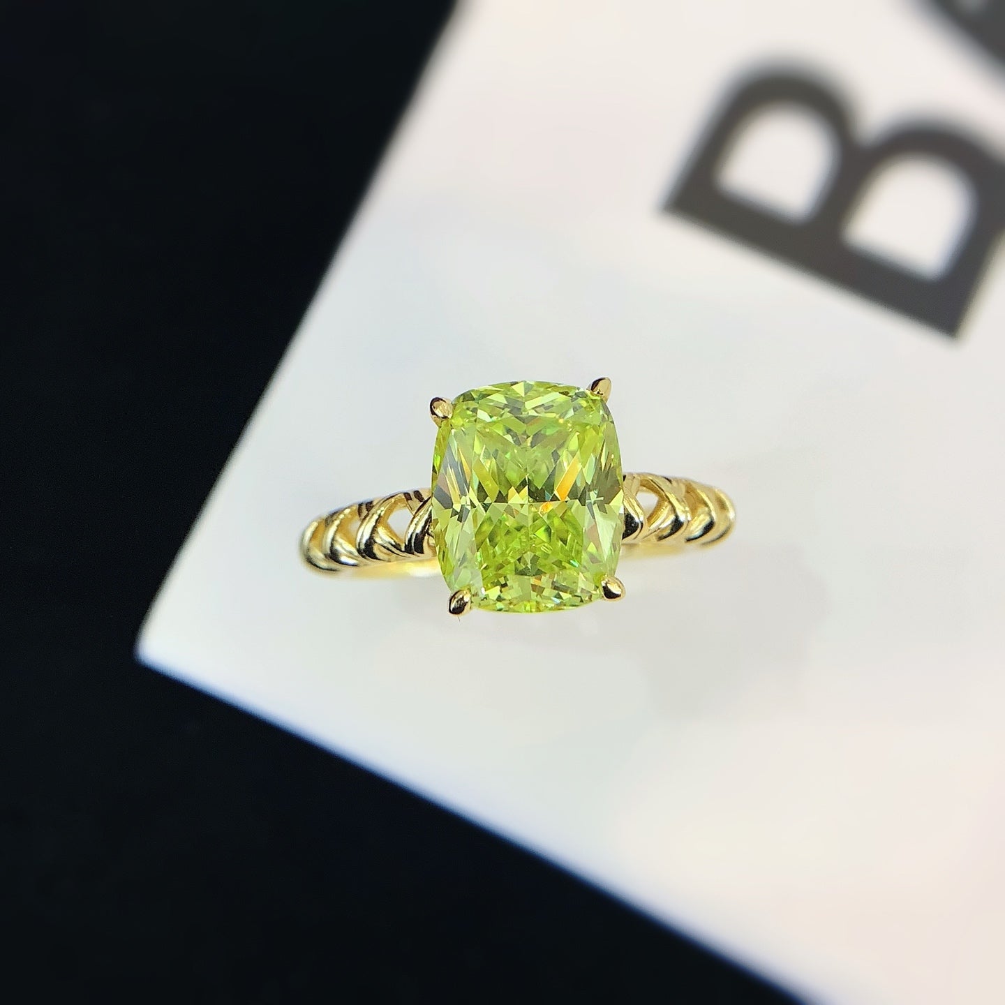 S925 Silver Ring With Colored Gemstones