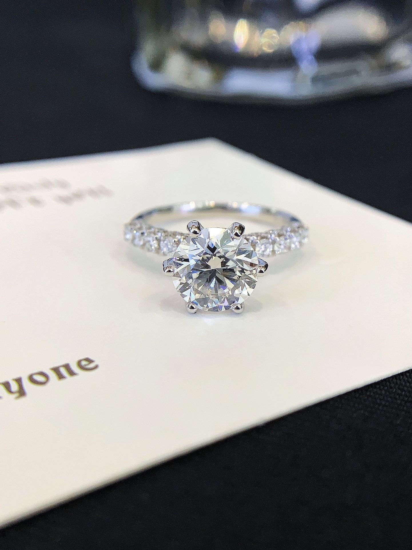 2.25CT 18K Gold Cultured Diamond Ring