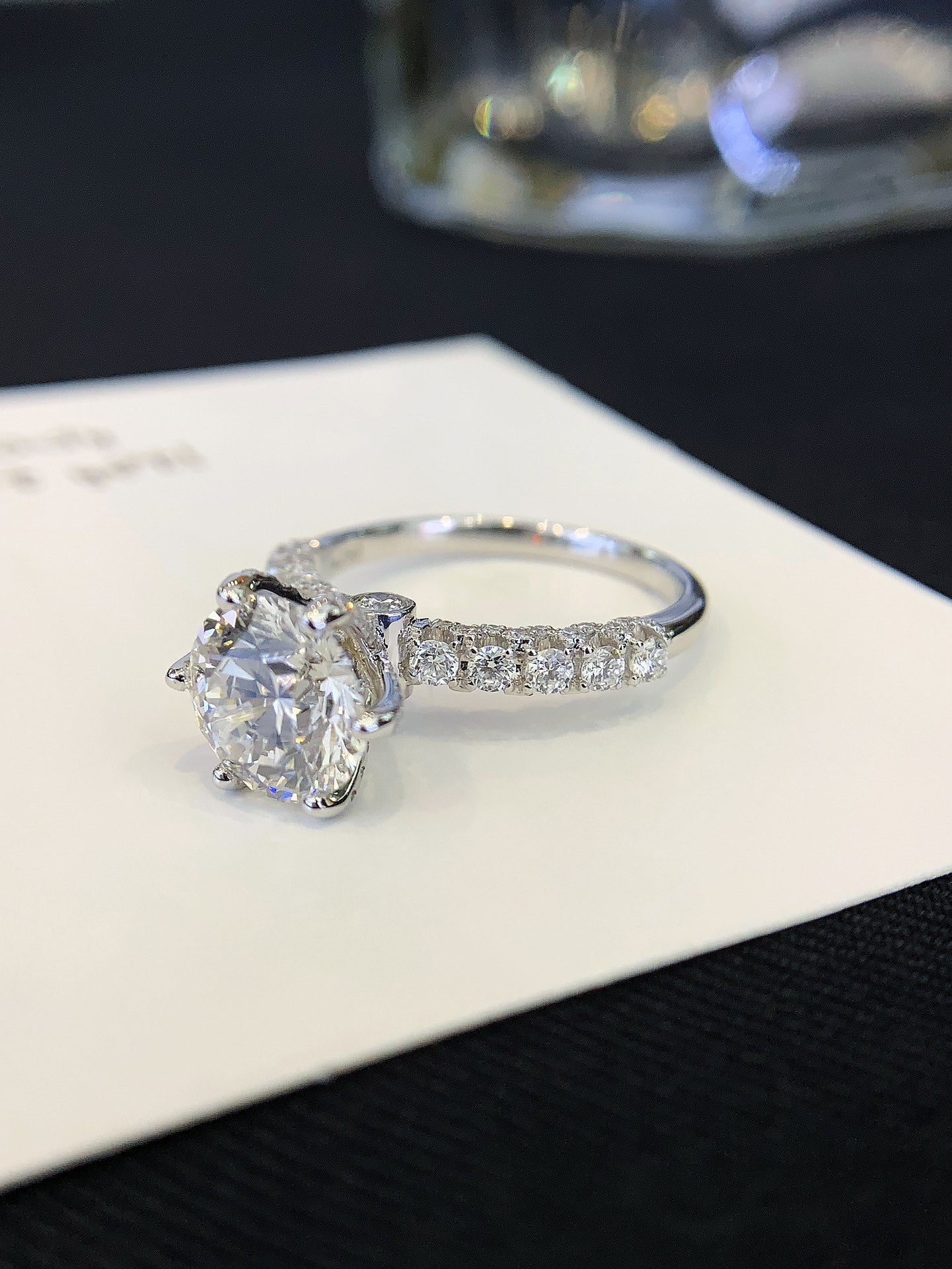 2.25CT 18K Gold Cultured Diamond Ring