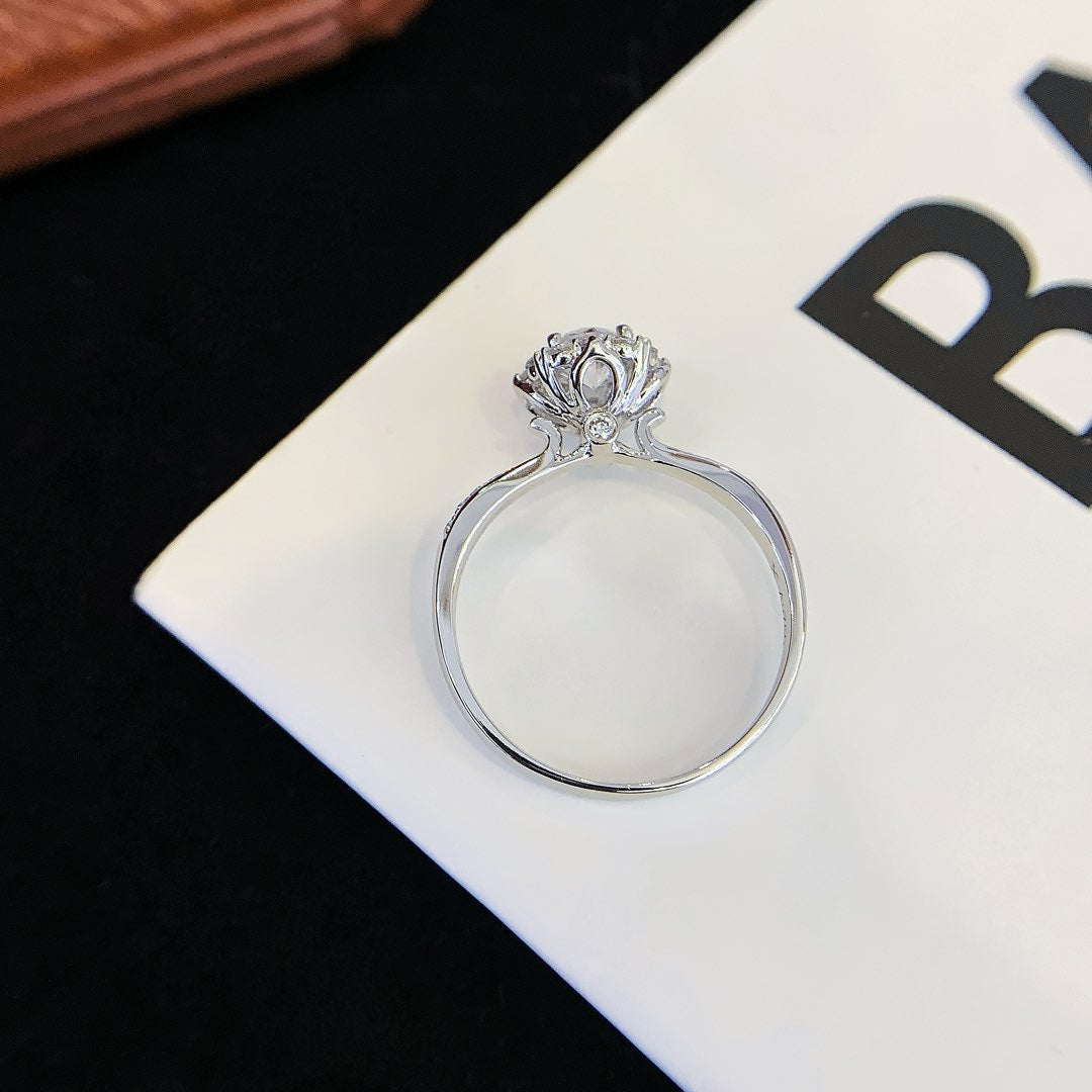 0.53CT 18K Gold Cultured Diamond Ring