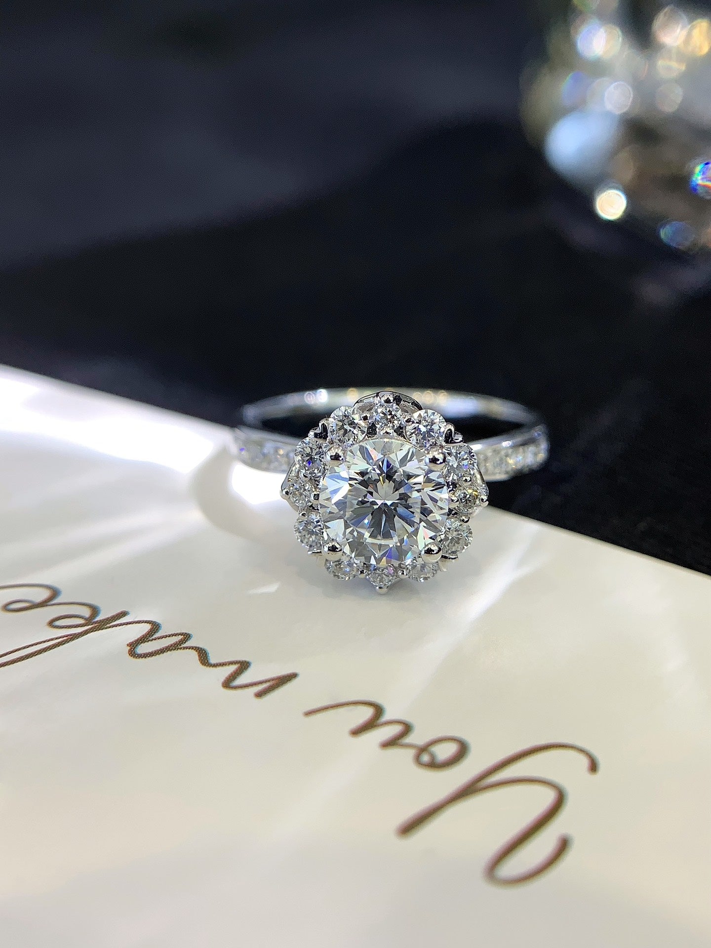 1.06CT 18K Gold Cultured Diamond Ring