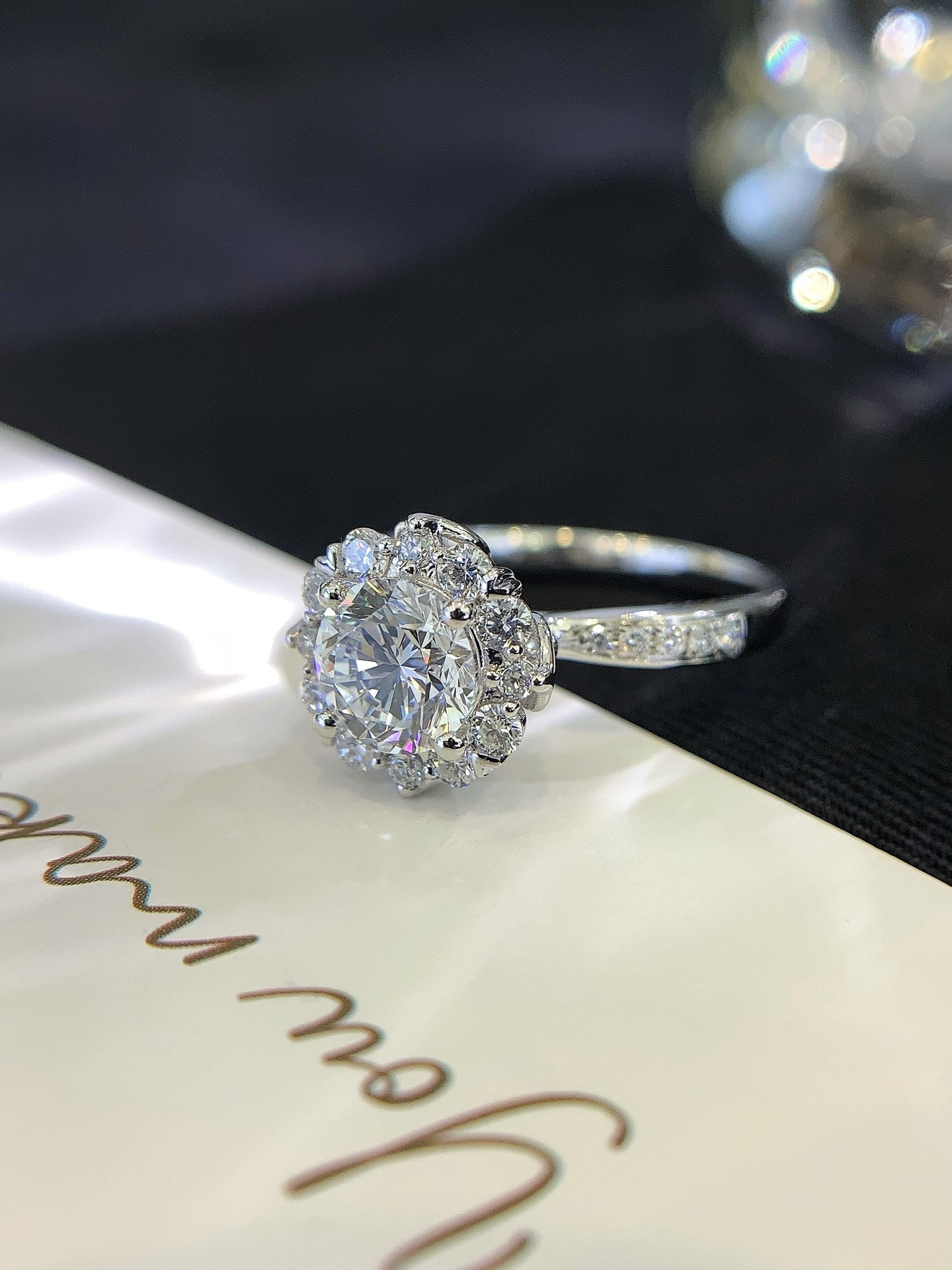 1.06CT 18K Gold Cultured Diamond Ring