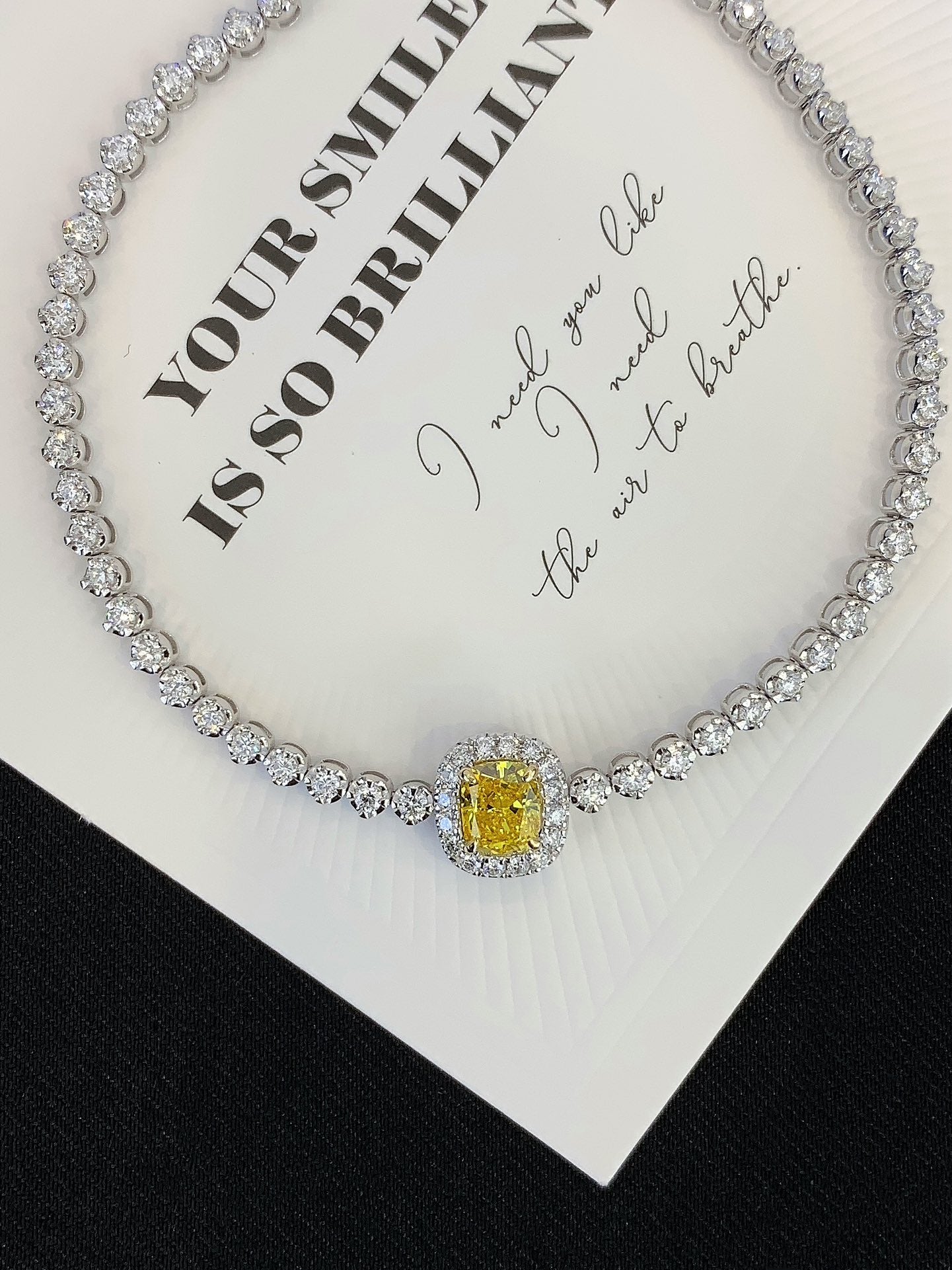 18K Gold Cultured Yellow Diamond Bracelet