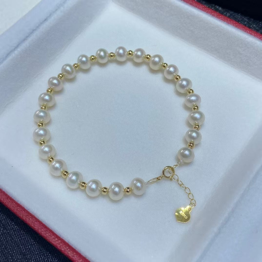 18k pearl bracelet
