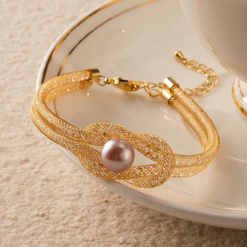 Fashion Purple Pearl Bracelet