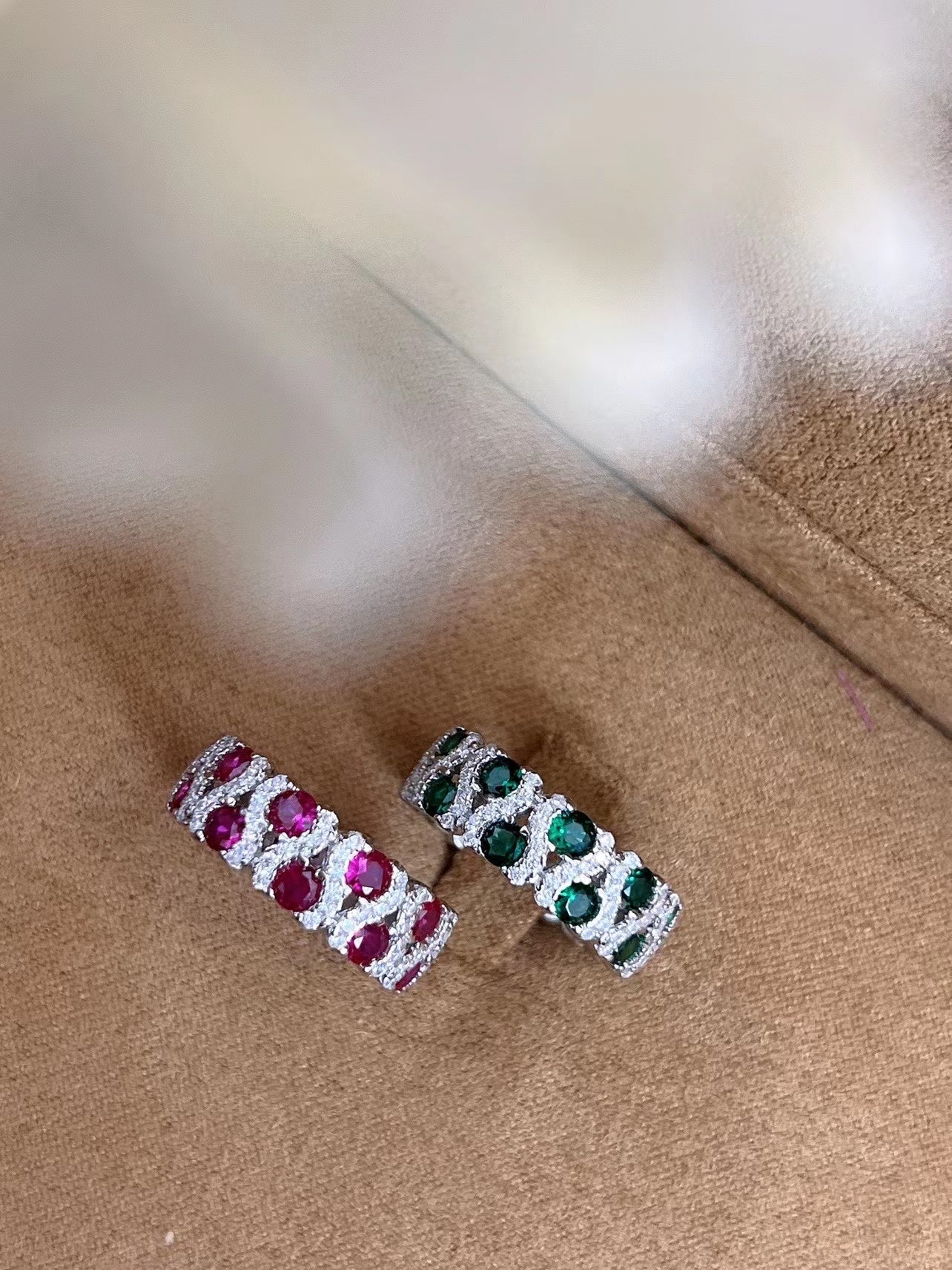Sterling Silver Cultured Colored Stone Ring