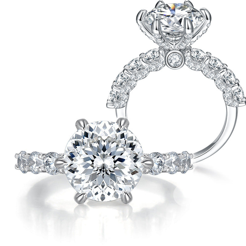 moissanite diamond ring
