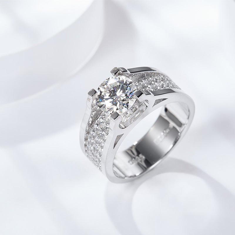 【03#】3carats moissanite diamond ring