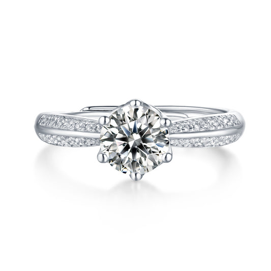 Moissanite Engagement Diamond Ring
