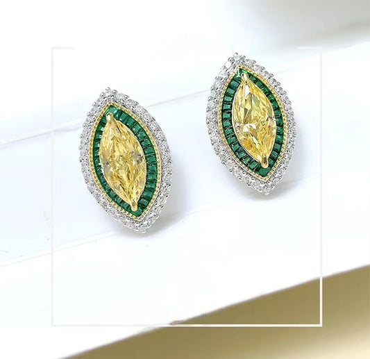 Sterling Silver Cultured Colored Gemstone Stud Earrings