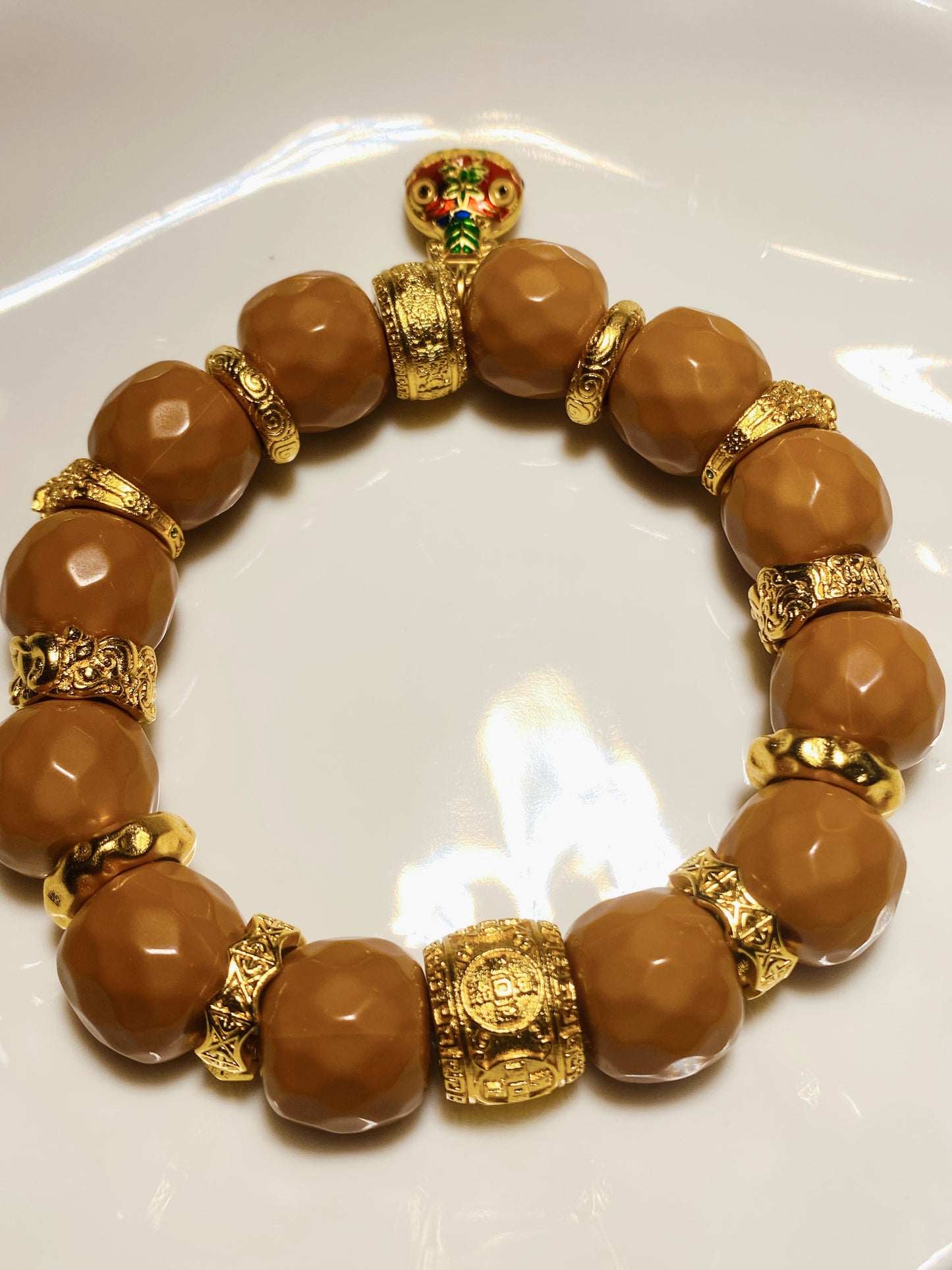 13MM Walnut Single Circle Bracelet