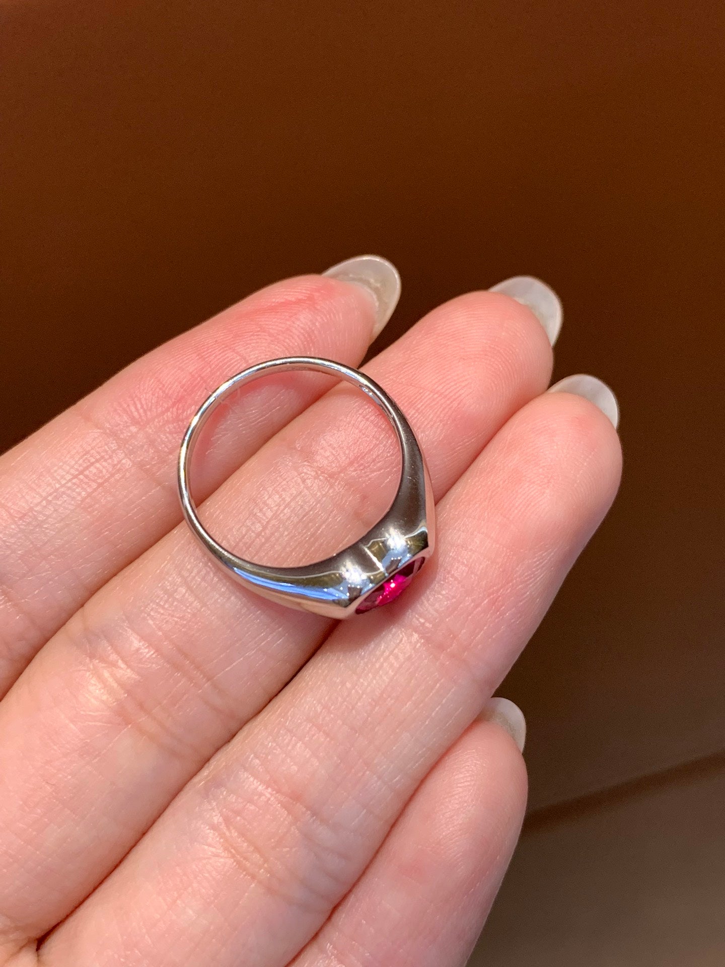 18K Gold 1.2 Carat New Ruby Ring
