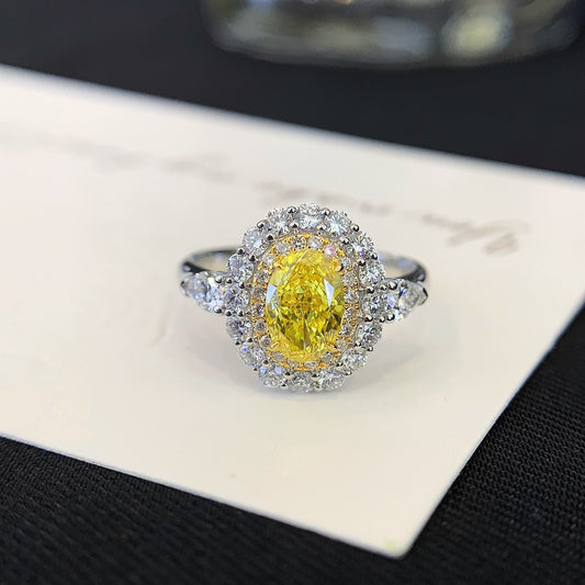 18K Gold Cultured Diamond Ring