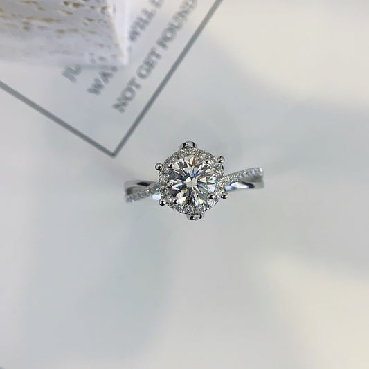 18K gold cultivated diamond ring [Royal Estate]