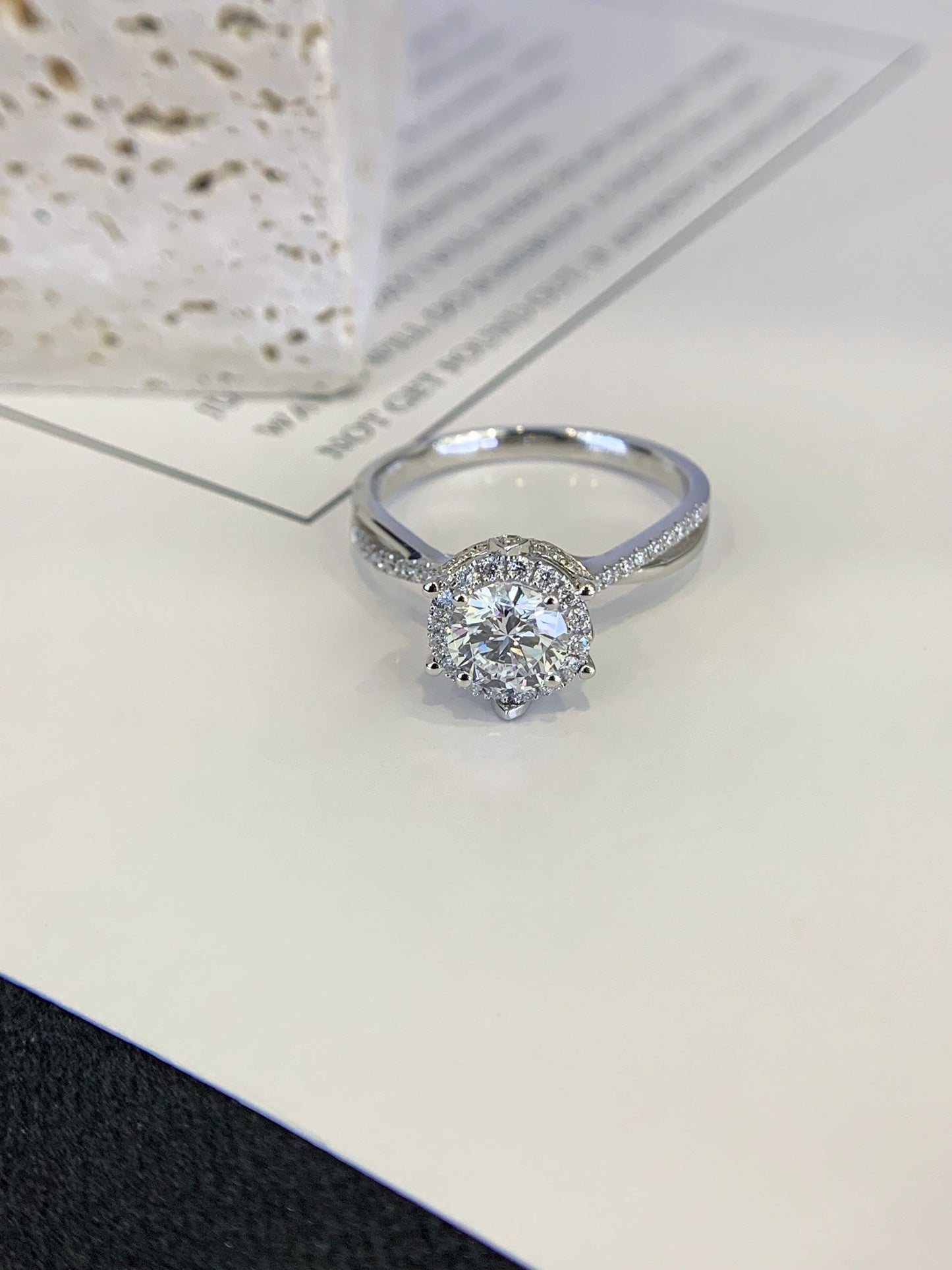 18K gold cultivated diamond ring [Royal Estate]