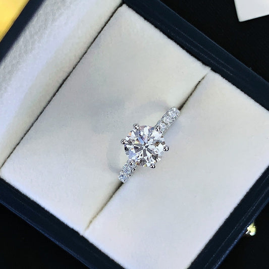 2.25CT 18K Gold Cultured Diamond Ring