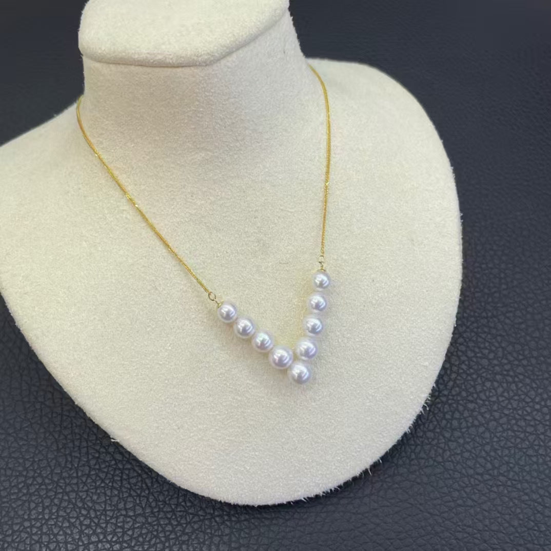 18K gold pearl necklace