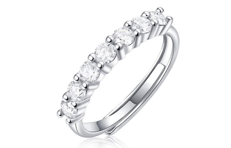 Moissanite diamond ring