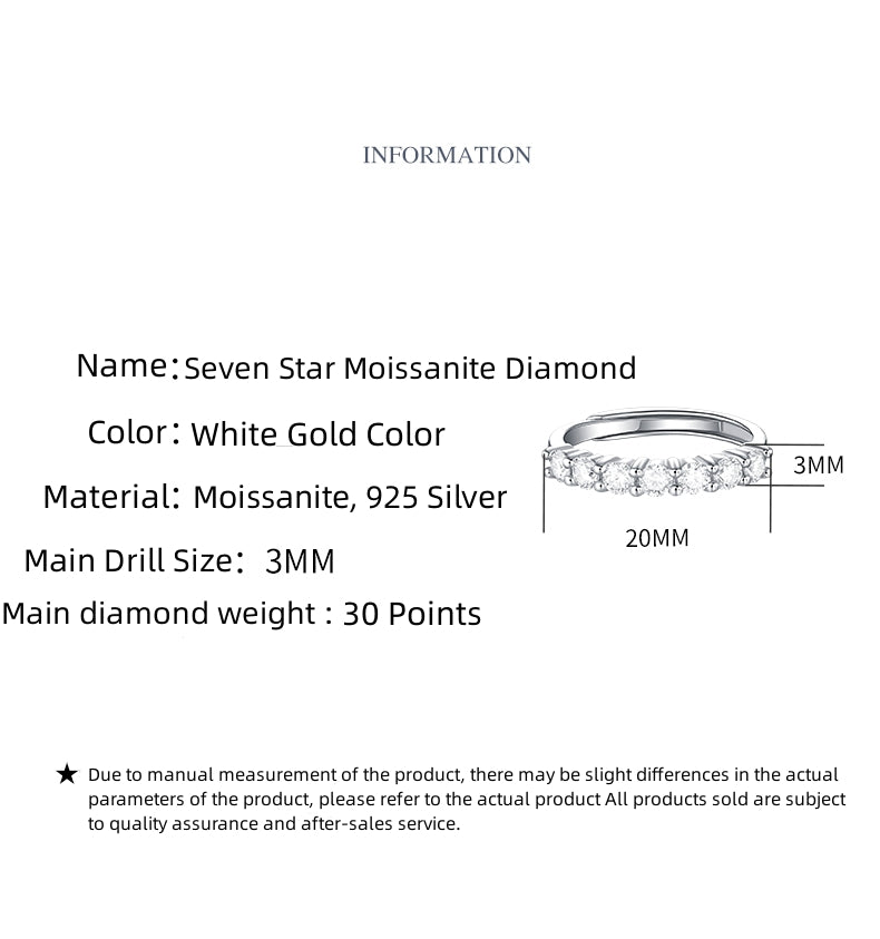 Moissanite diamond ring