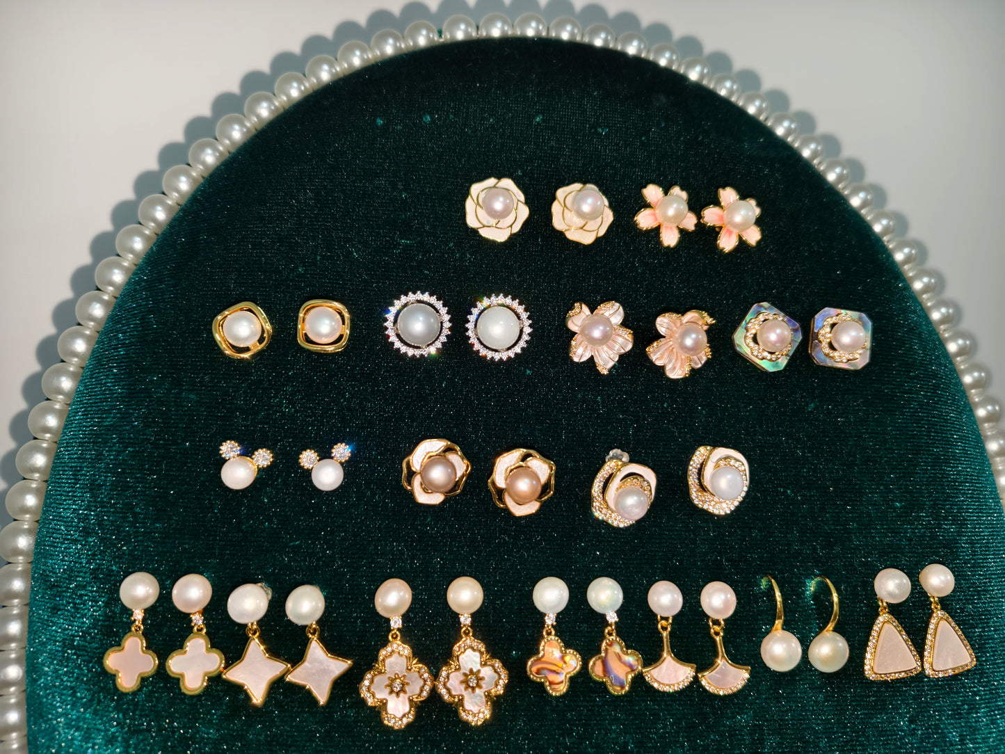 Pearl Earrings Sold In Combination