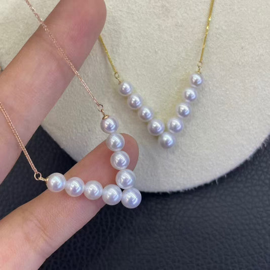 18K gold pearl necklace