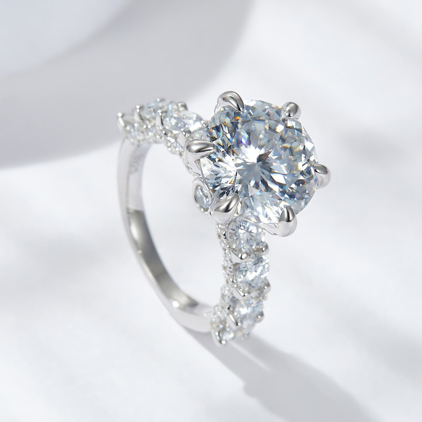moissanite diamond ring