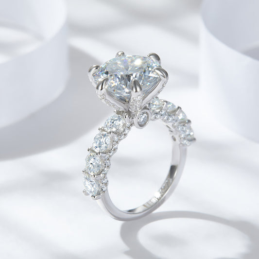 moissanite diamond ring