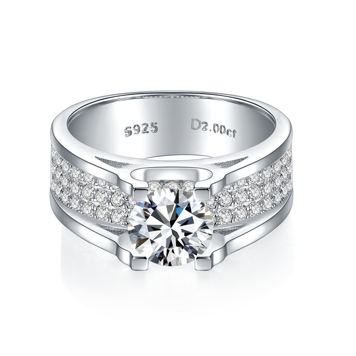 【03#】3carats moissanite diamond ring