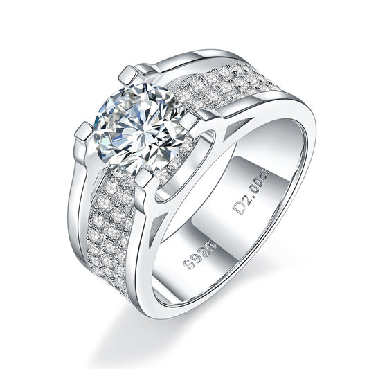 【03#】3carats moissanite diamond ring