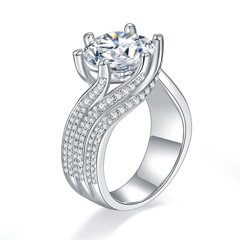 【05#】3carats moissanite diamond ring