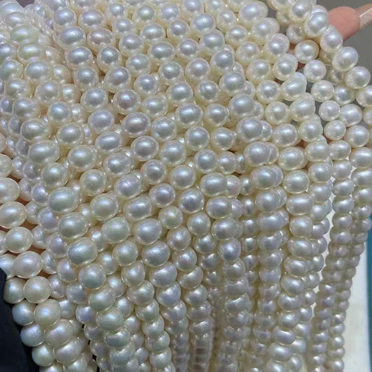 8-9MM Oval Fresh water pearl necklace